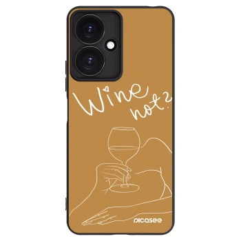 Picasee silikonski črni ovitek za Xiaomi Redmi 13C 5G - Wine not