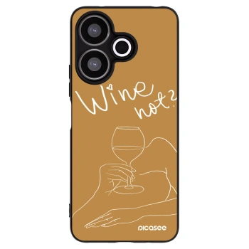 Picasee silikonski črni ovitek za Xiaomi Redmi 13 4G - Wine not