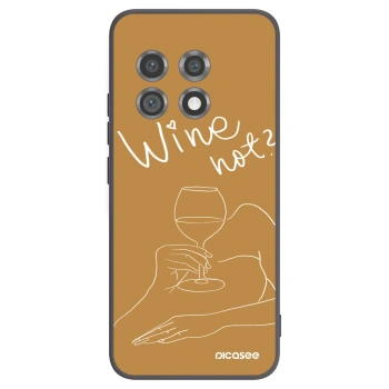 Picasee silikonski črni ovitek za OnePlus 11 5G - Wine not
