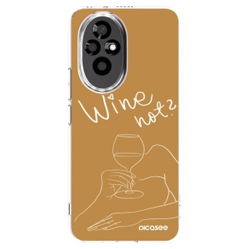 Picasee silikonski prozorni ovitek za Honor 200 Pro 5G - Wine not