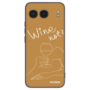 Picasee silikonski črni ovitek za OnePlus Nord 4 - Wine not