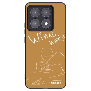 Picasee silikonski črni ovitek za Xiaomi 14T Pro - Wine not