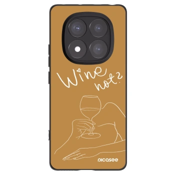Picasee silikonski črni ovitek za Xiaomi Redmi Note 14 Pro+ 5G - Wine not