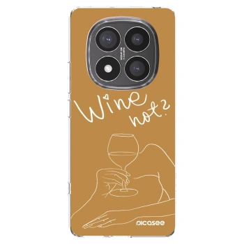 Picasee silikonski prozorni ovitek za Xiaomi Redmi Note 14 Pro+ 5G - Wine not