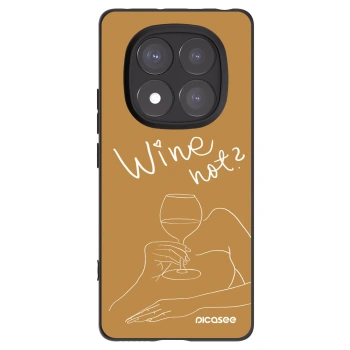 Picasee silikonski črni ovitek za Xiaomi Redmi Note 14 Pro 5G - Wine not