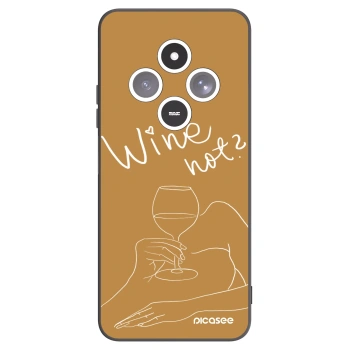 Picasee silikonski črni ovitek za Xiaomi Redmi 14C - Wine not