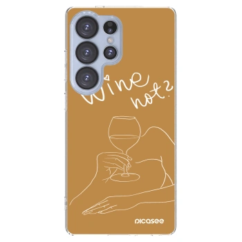 Picasee silikonski prozorni ovitek za Samsung Galaxy S25 Ultra 5G - Wine not