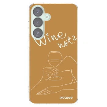 Picasee silikonski prozorni ovitek za Samsung Galaxy S25+ 5G - Wine not