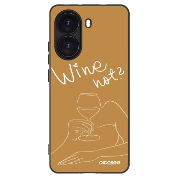 Picasee silikonski črni ovitek za Xiaomi Poco X7 Pro 5G - Wine not