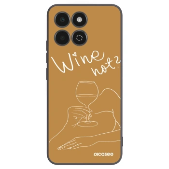 Picasee silikonski črni ovitek za Honor 200 Smart 5G - Wine not