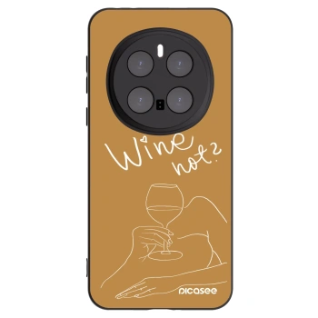 Picasee silikonski črni ovitek za Honor Magic7 Pro 5G - Wine not