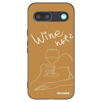Picasee silikonski črni ovitek za Google Pixel 8 - Wine not