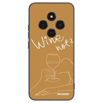 Picasee silikonski črni ovitek za Xiaomi Poco C75 - Wine not