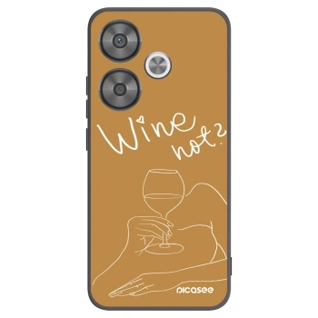 Picasee silikonski črni ovitek za Xiaomi Poco F6 - Wine not
