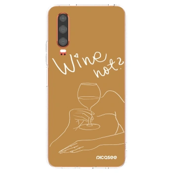 Picasee silikonski prozorni ovitek za Huawei P30 - Wine not