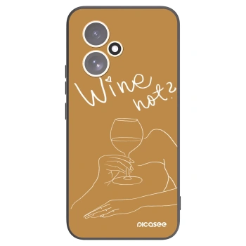 Picasee silikonski črni ovitek za Honor 400 5G - Wine not