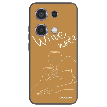 Picasee silikonski črni ovitek za Xiaomi Redmi Note 14S - Wine not