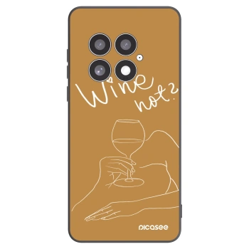 Picasee silikonski črni ovitek za OnePlus 13 5G - Wine not