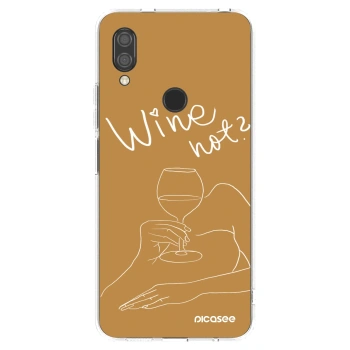 Picasee silikonski prozorni ovitek za Xiaomi Redmi 7 - Wine not