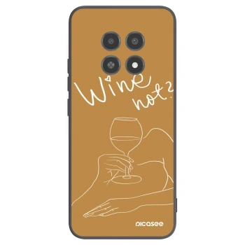 Picasee silikonski črni ovitek za Realme 12X - Wine not