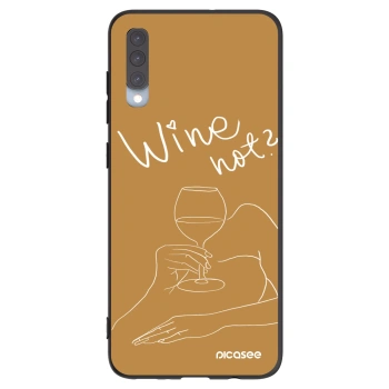 Picasee silikonski črni ovitek za Samsung Galaxy A70 A705F - Wine not