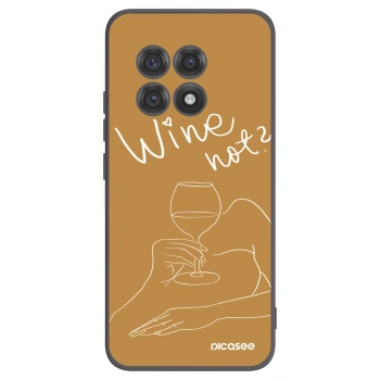 Picasee silikonski črni ovitek za OnePlus 13R 5G - Wine not
