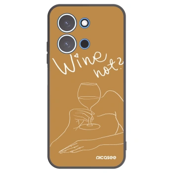 Picasee silikonski črni ovitek za Xiaomi Redmi 15C 4G - Wine not