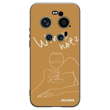 Picasee silikonski črni ovitek za Xiaomi 17 Ultra - Wine not