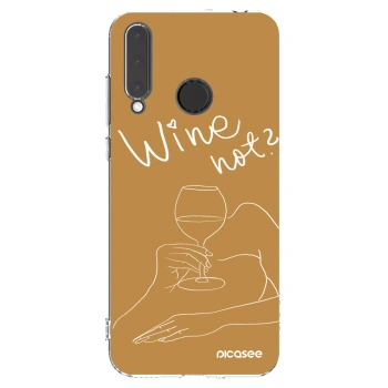 Picasee silikonski prozorni ovitek za Honor 20 Lite - Wine not