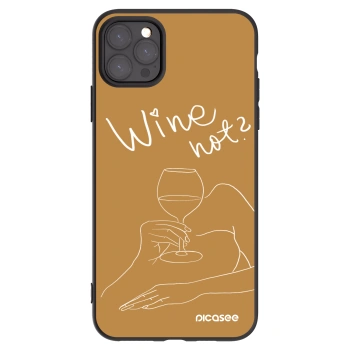 Picasee silikonski črni ovitek za Apple iPhone 11 Pro Max - Wine not