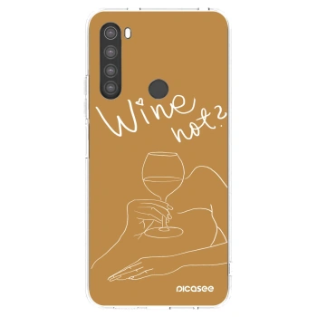 Picasee silikonski prozorni ovitek za Xiaomi Redmi Note 8 - Wine not