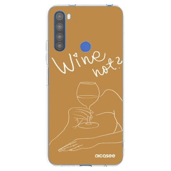 Picasee silikonski prozorni ovitek za Xiaomi Redmi Note 8T - Wine not