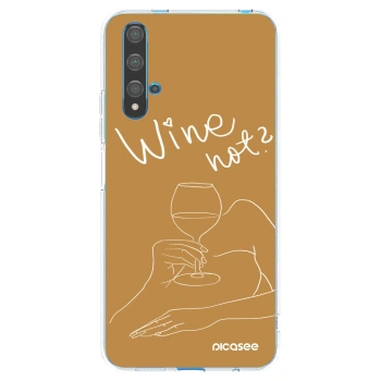 Picasee silikonski prozorni ovitek za Huawei Nova 5T - Wine not