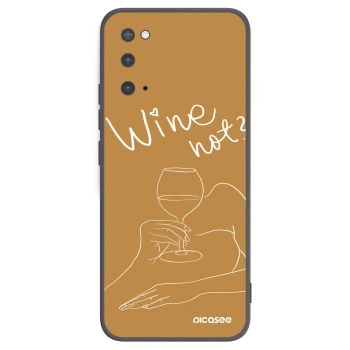 Picasee silikonski črni ovitek za Samsung Galaxy S20 G980F - Wine not