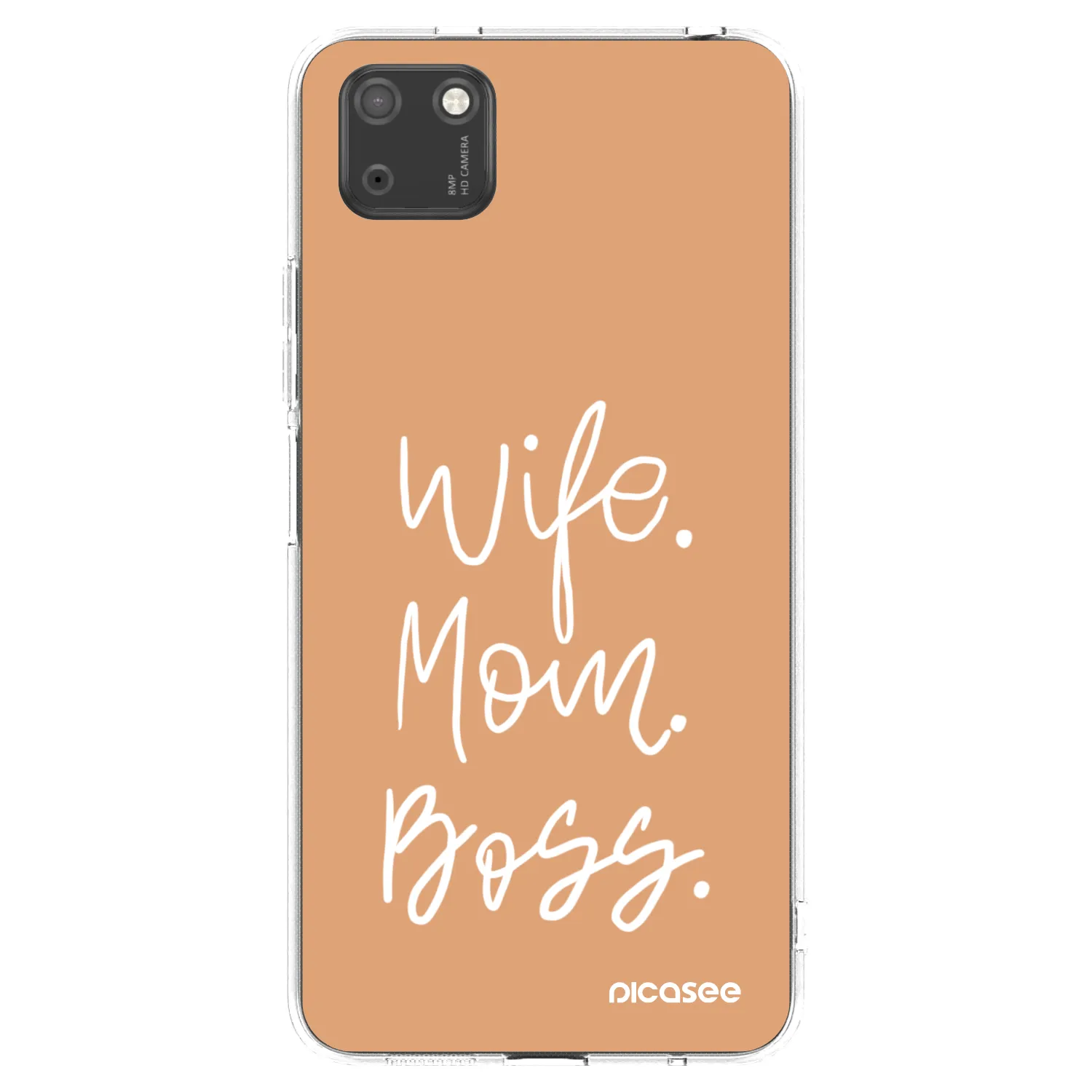 Picasee silikonski prozorni ovitek za Huawei Y5P - Boss Mama