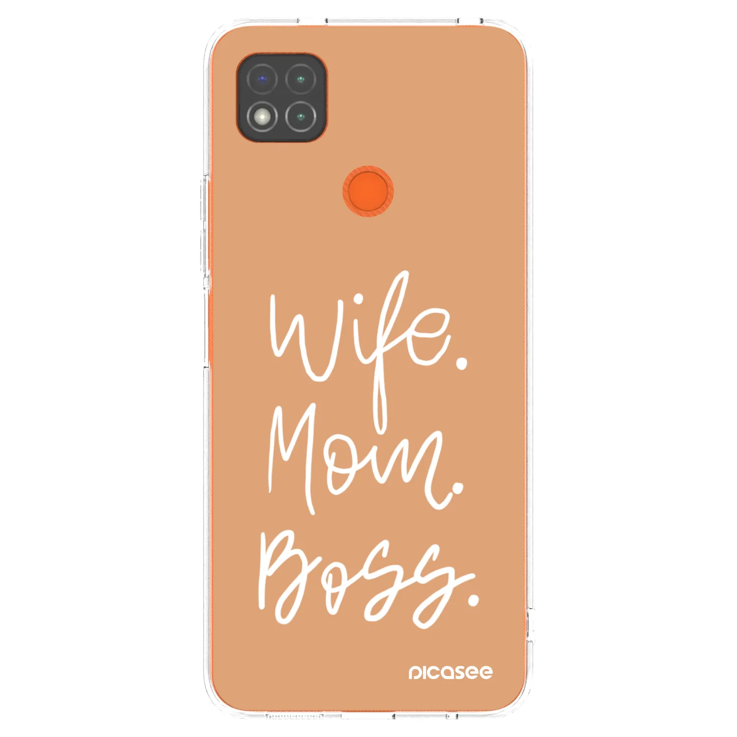 Picasee silikonski prozorni ovitek za Xiaomi Redmi 9C - Boss Mama