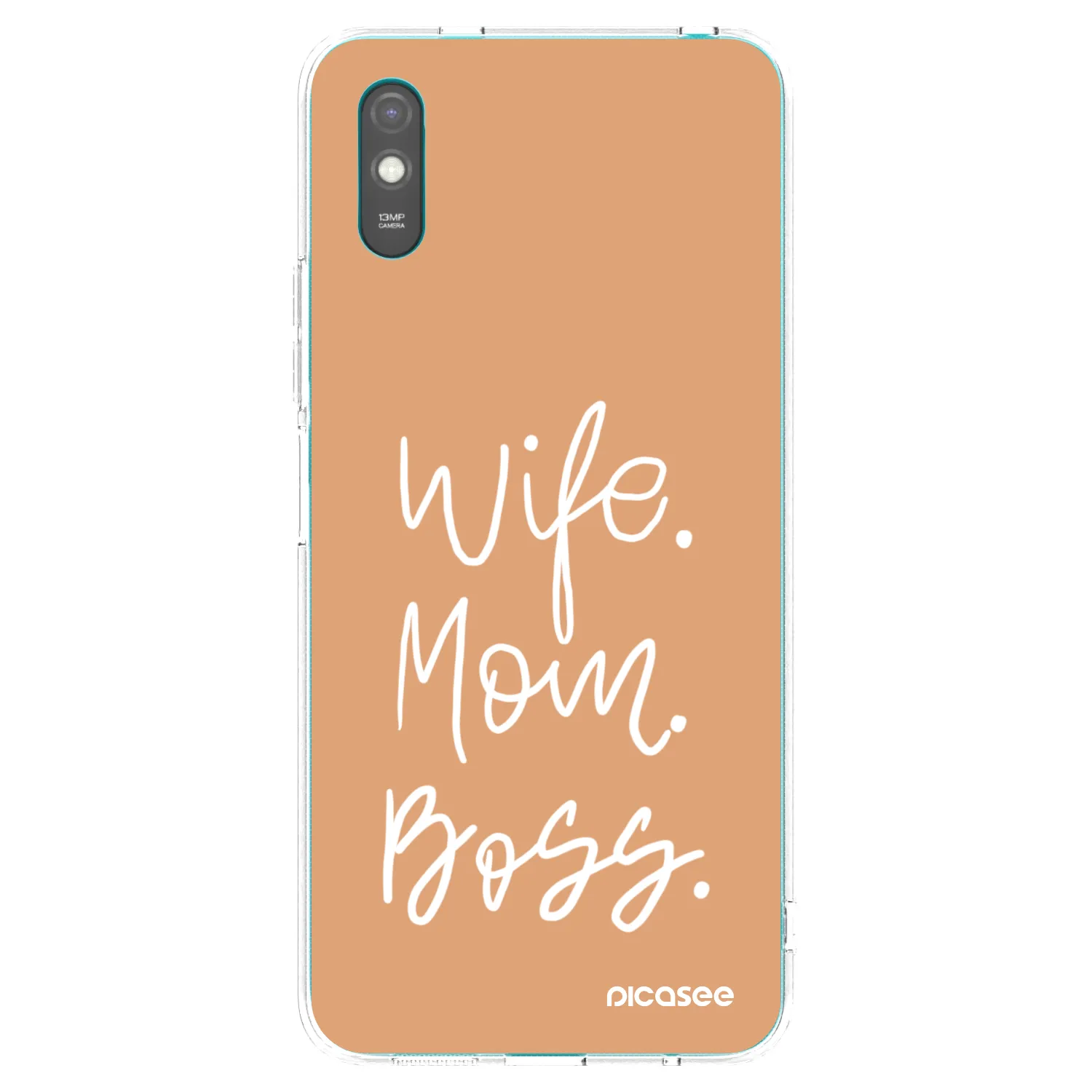 Picasee silikonski prozorni ovitek za Xiaomi Redmi 9A - Boss Mama