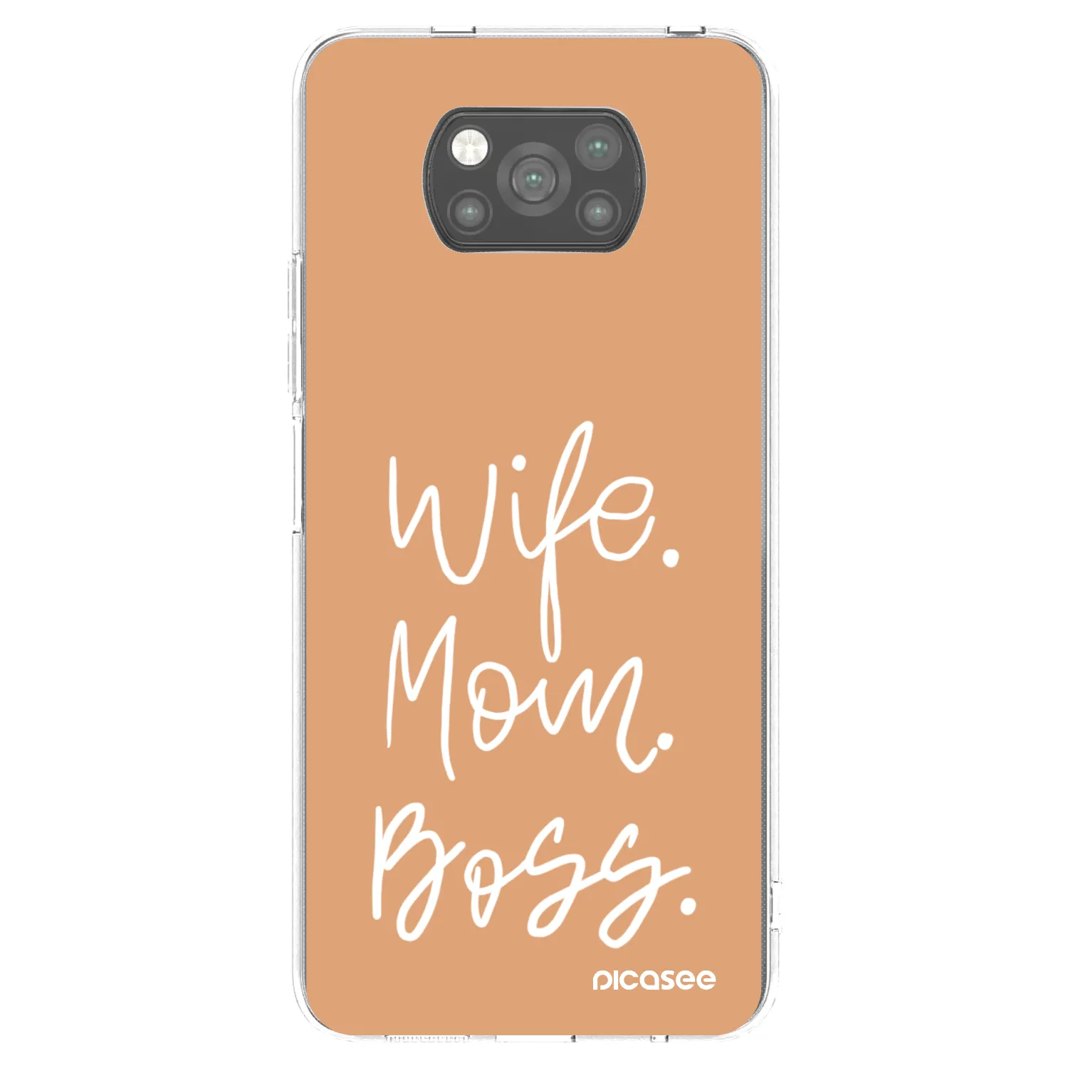Picasee silikonski črni ovitek za Xiaomi Poco X3 - Boss Mama