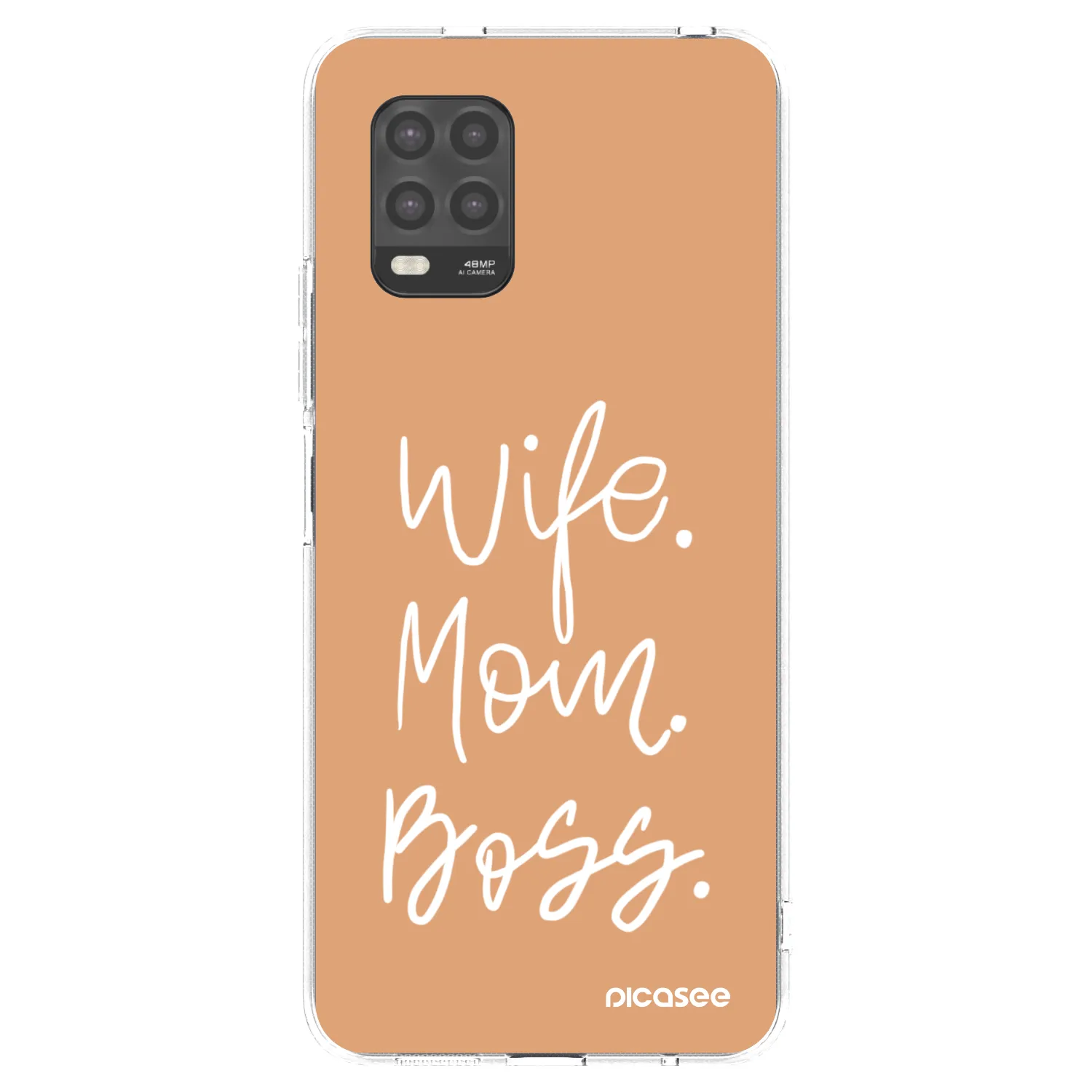 Picasee silikonski prozorni ovitek za Xiaomi Mi 10 Lite - Boss Mama