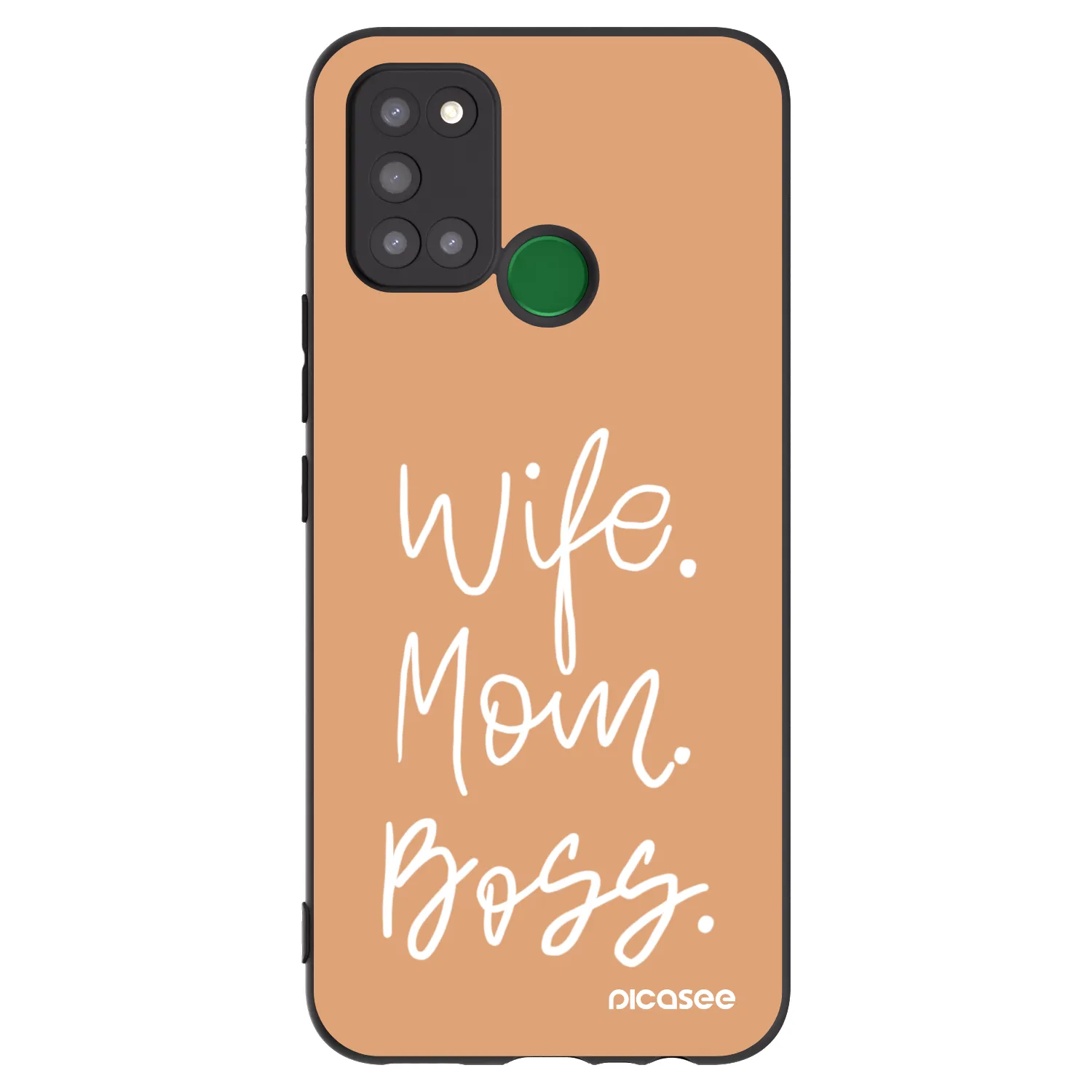 Picasee silikonski črni ovitek za Realme 7i - Boss Mama
