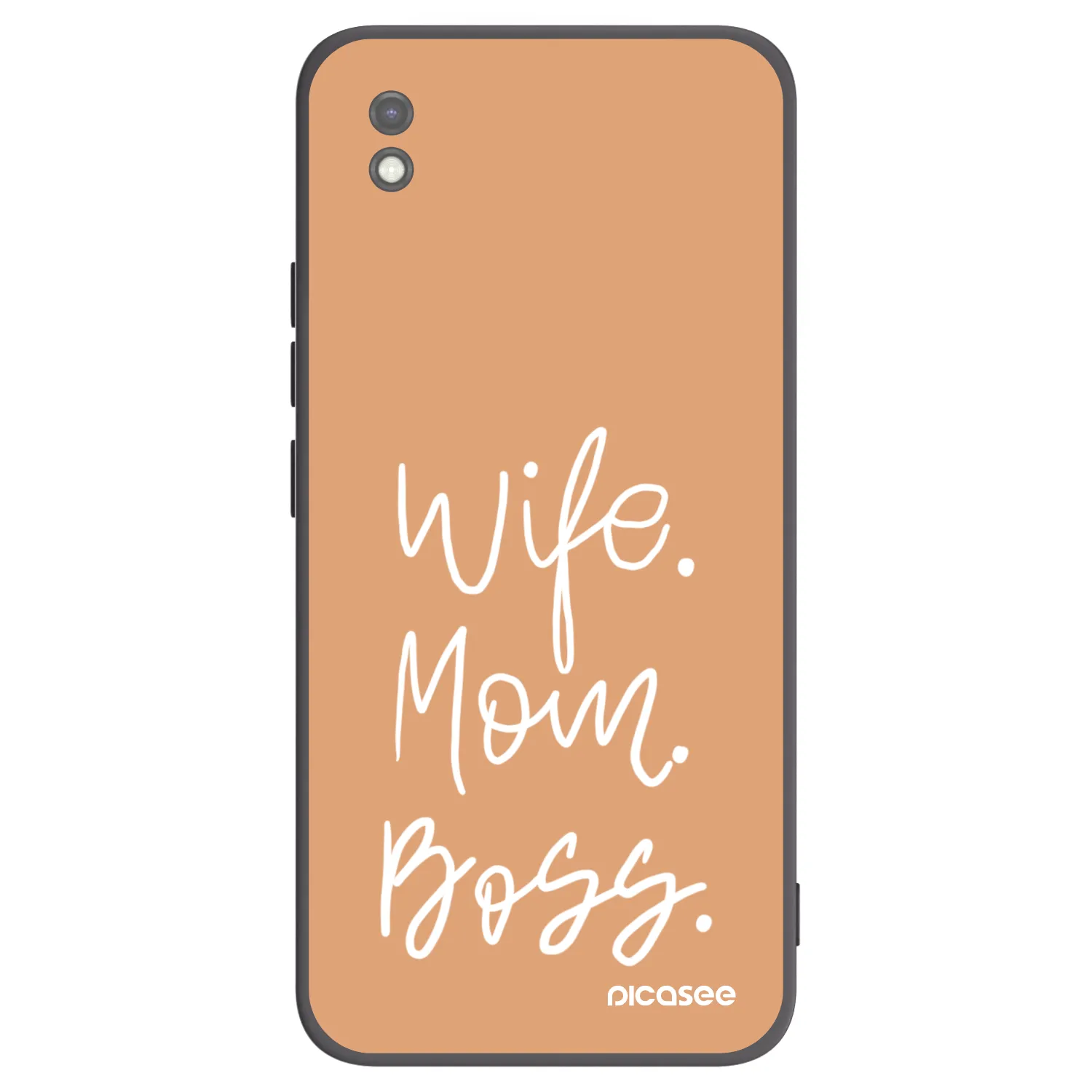 Picasee silikonski črni ovitek za Xiaomi Redmi 9AT - Boss Mama