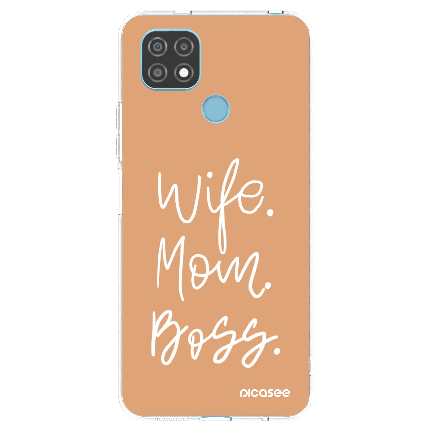 Picasee silikonski prozorni ovitek za Realme C21 - Boss Mama