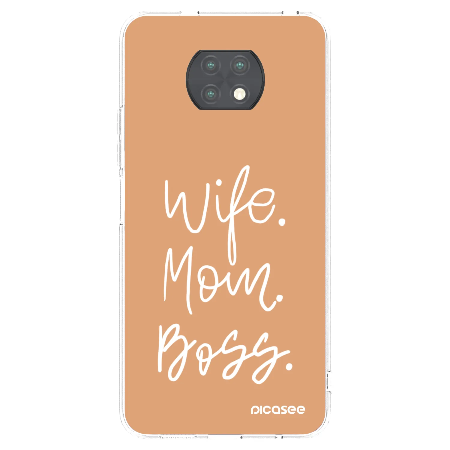 Picasee silikonski prozorni ovitek za Xiaomi Redmi Note 9T - Boss Mama