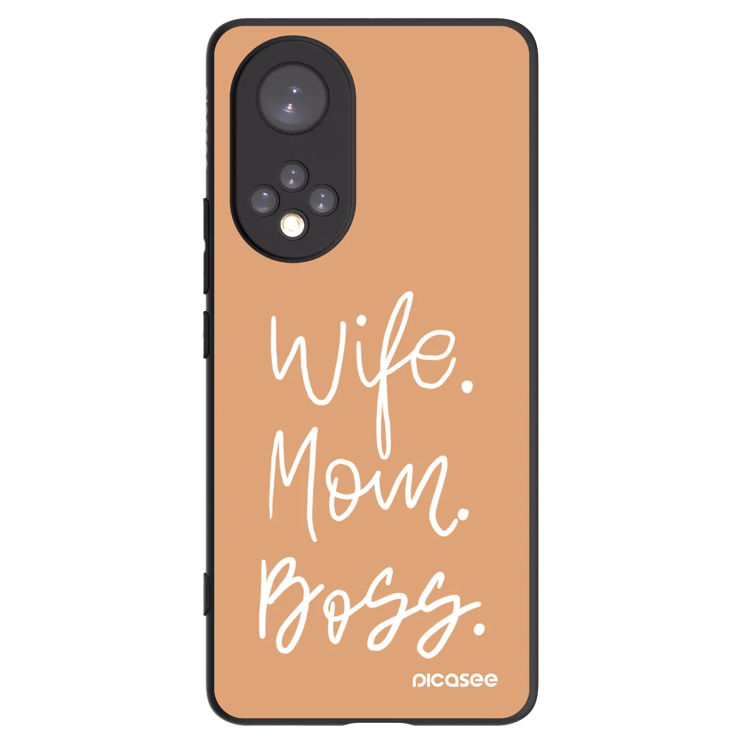 Picasee silikonski črni ovitek za Huawei Nova 9 - Boss Mama