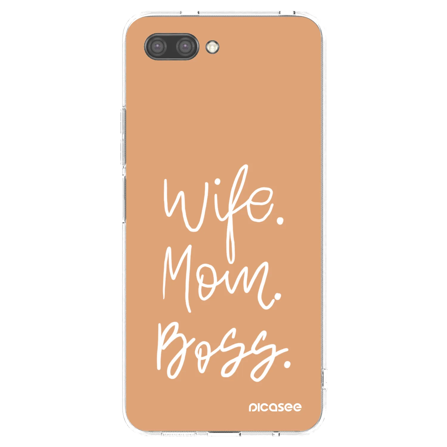 Picasee silikonski prozorni ovitek za Honor 10 - Boss Mama