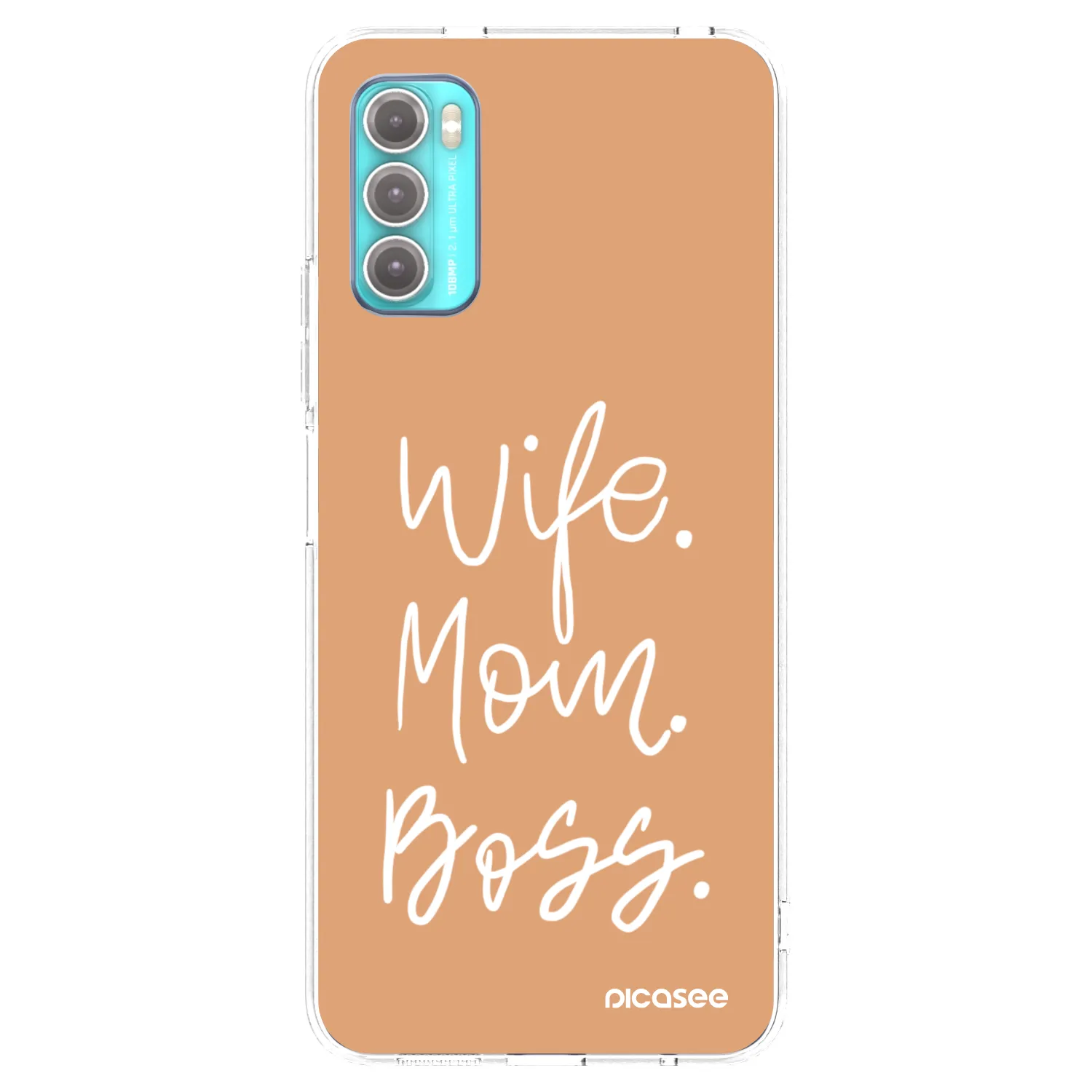 Picasee silikonski prozorni ovitek za Motorola Moto G60 - Boss Mama