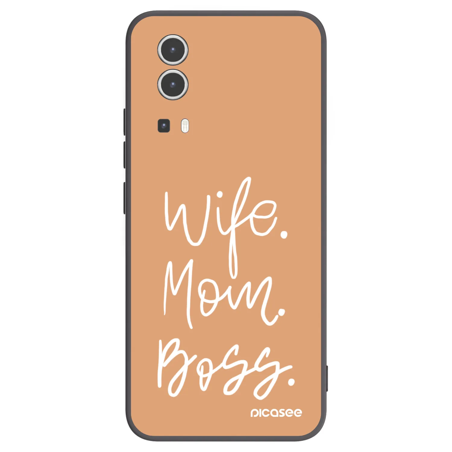 Picasee silikonski črni ovitek za Vivo Y72 5G - Boss Mama