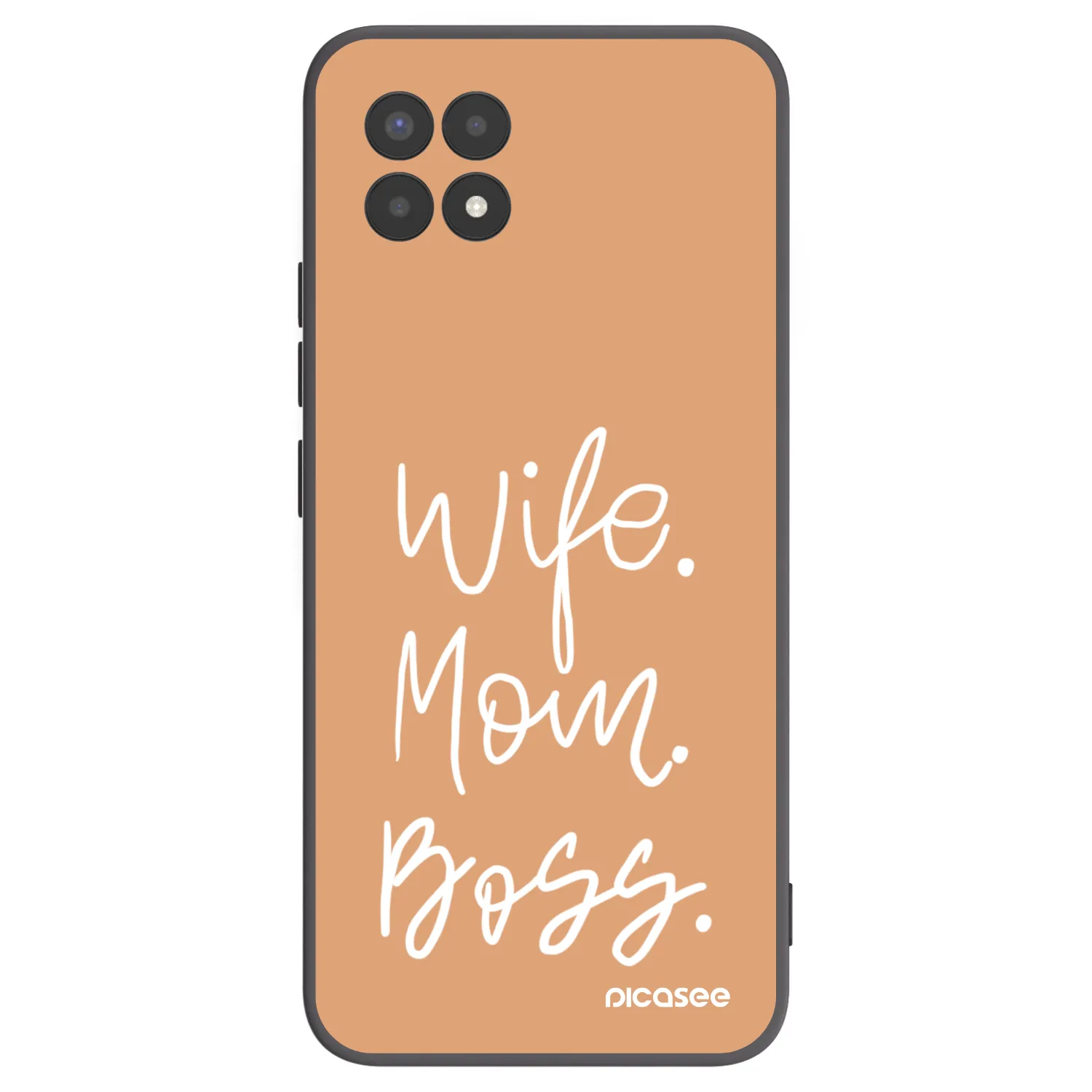 Picasee silikonski črni ovitek za Realme 8i - Boss Mama