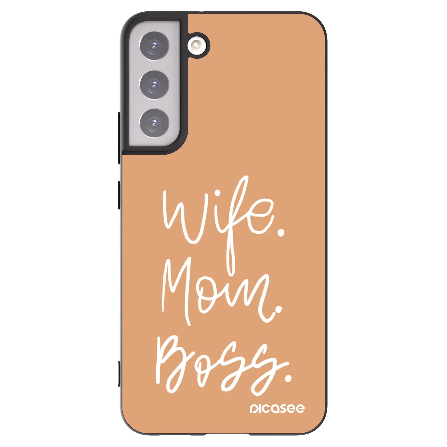 Picasee silikonski črni ovitek za Samsung Galaxy S22+ 5G - Boss Mama