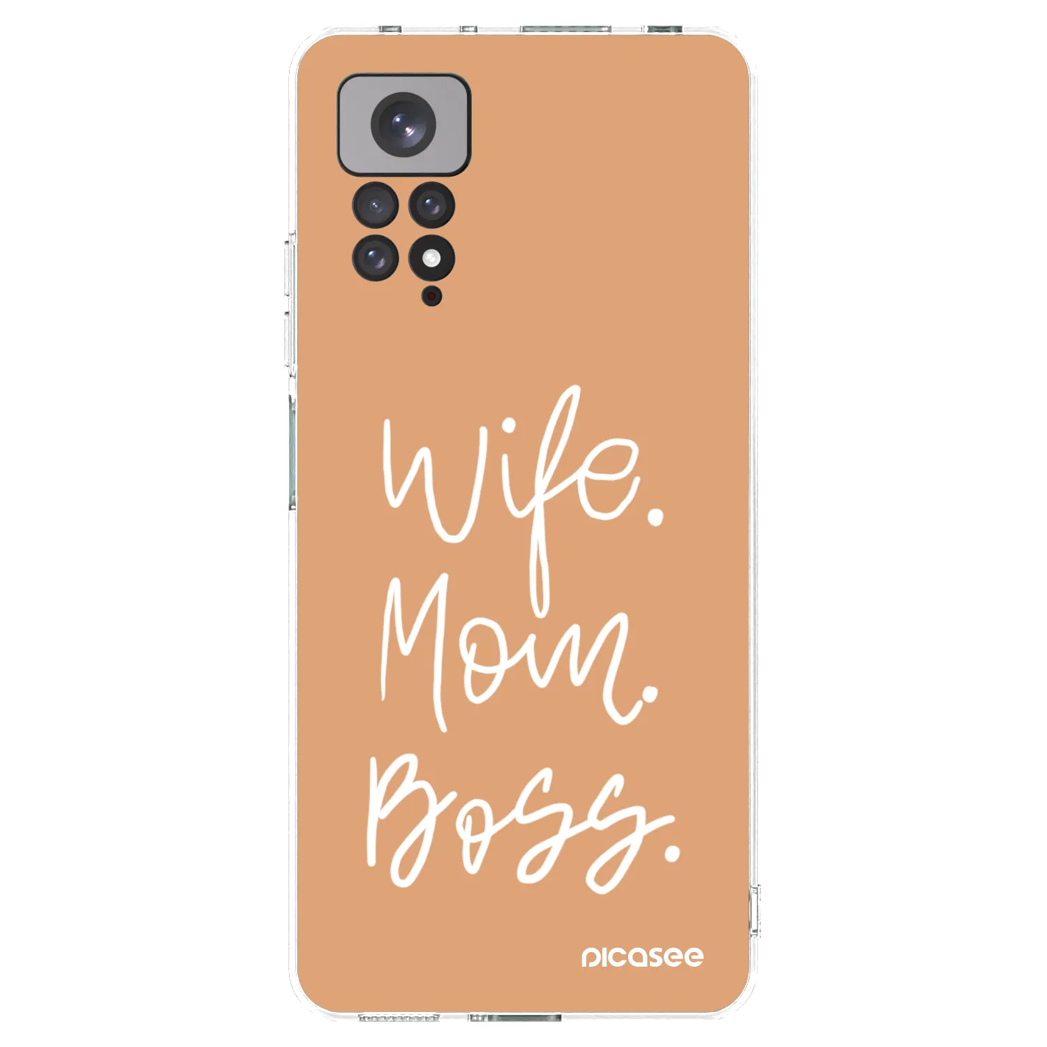 Picasee silikonski prozorni ovitek za Xiaomi Redmi Note 11S 4G - Boss Mama